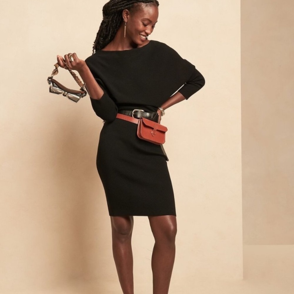 Banana Republic Collets Off-Shoulder Sweater Dress